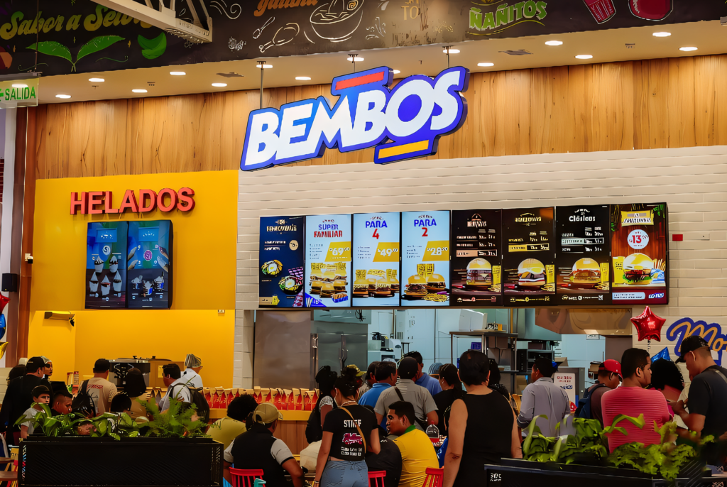 panel publicitario. menu led