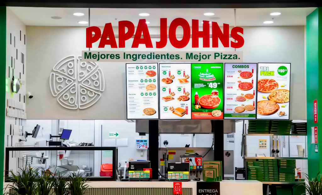 panel publicitario. menu led